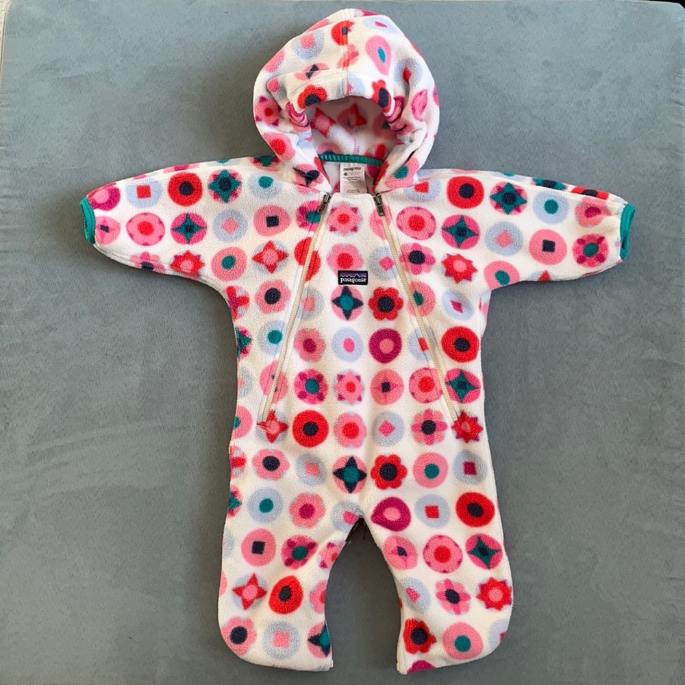 Cozy Patagonia Synchilla Fleece Bunting Suit Bag - Baby Infants Size 3M